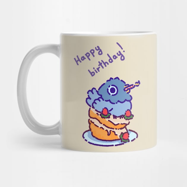 Happy birthday pigeon by Tinyarts